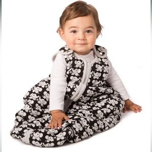 Cozy Black and White 18-36 Months sleep sack